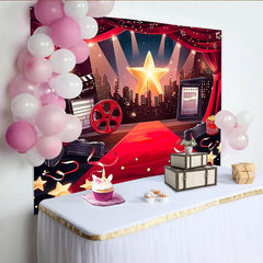Lofaris Movie Cinema Film Event Birthday Backdrop