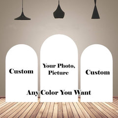 Custom Design Photo Logo Text Arch Backdrop Kit