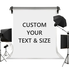 Custom Vinyl Party Backdrop with Personalized Text