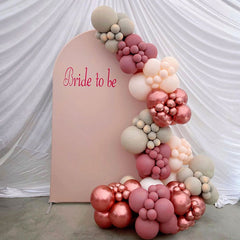 Custom Photo Text Party Arch Backdrop Cover