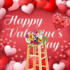 Lofaris Red Pink Romantic Happy Valentines Day Backdrop