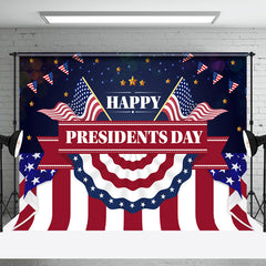 Lofaris Usa Flag Gold Stars Happy Presidents Day Backdrop