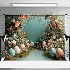 Lofaris Plant Floral Color Eggs Spring Easter Photo Backdrop