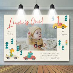 Boho Custom Photo Car Backdrop for Kid Birthday