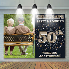 Custom Photo 50th Celebration Anniversary Backdrop