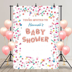 Pink Dots Custom Baby Shower Girl Party Backdrop