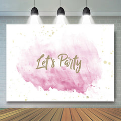 Lets Party Pink Ink Party Theme Backdrops