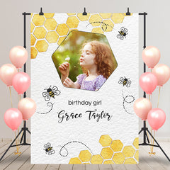 Bee Sweet Birthday Custom Photo Party Backdrop