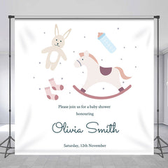Simple Rocking Chair Toy Custom Baby Shower Backdrop