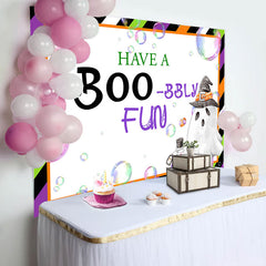 Halloween Have A Boo Bbly Fun Baby Shower Backdrop