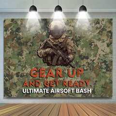 Camouflage Soldier Ultimate Airsoft Bash Backdrop