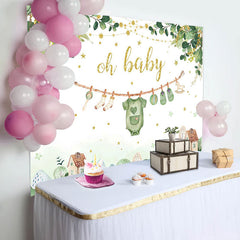 Country House Plant Oh Baby Gender Reveal Backdrop