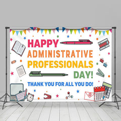 Lofaris Funny Happy Administrative Professionals Day Backdrop