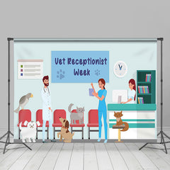 Lofaris Veterinary Hospital Vet Receptionist Week Backdrop