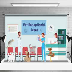 Lofaris Veterinary Hospital Vet Receptionist Week Backdrop