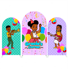 Gracies Corner Birthday Party Arch Backdrop Wall Cloth Cover