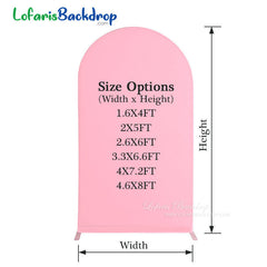 Lofaris Spandex Fit Round Top Backdrop Wedding Arch Cover