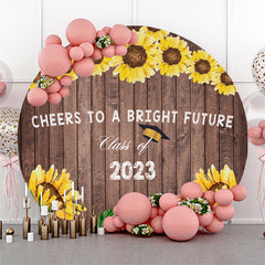 Lofaris Celebrate To A Bright Future Classs Of 2023 Round Backdrop