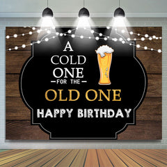 Lofaris A Cold One For The Old Happy Birthday Backdrop