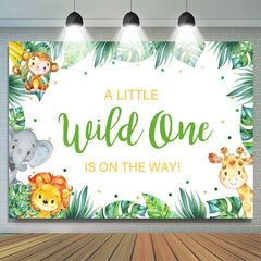 Lofaris A Little Wild one Is on The Way Baby Shower Backdrop