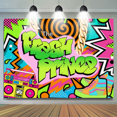 Lofaris Abstract And Graffiti Fresh Prince Baby Shower Backdrop