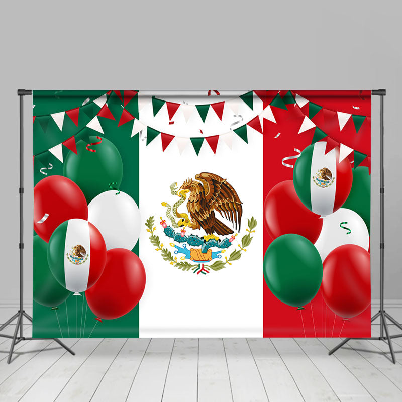 Lofaris Balloons National Flag Happy Mexican Fiesta Backdrop