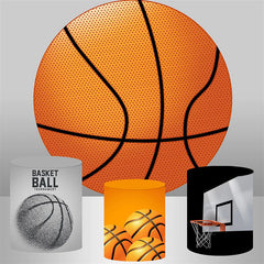 Lofaris Basketball Happy Birthday Round Backdrop Kit For Boys