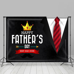 Lofaris Black Suit And Red Happy Best Fathers Day Backdrop