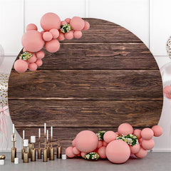 Lofaris Blowen Simple Custom Circle Wood Baby Shower Backdrop