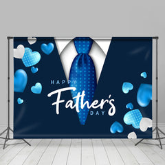 Lofaris Blue Love Ballon And Tie Happy Fathers Day Backdrop