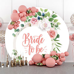 Lofaris Boho Leaves Floral Round Bridal Shower Backdrop