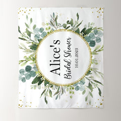 Lofaris Boho Theme Guess How Many Kisses Bridal Shower Backdrop