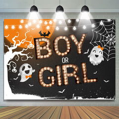 Lofaris Boy Or Girl Halloween Theme Gender Reveal Backdrop