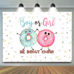 Lofaris Cute We Donut Know Sweet Baby Shower Backdrop