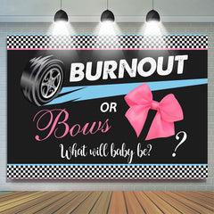 Lofaris Burnout Or Bows What Will Baby Be Shower Backdrop