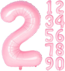 Lofaris Candy Pink 40 inch Number Balloons DIY Inch Party Decoration