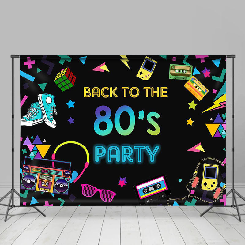 Lofaris 80s Theme Backdrop Party