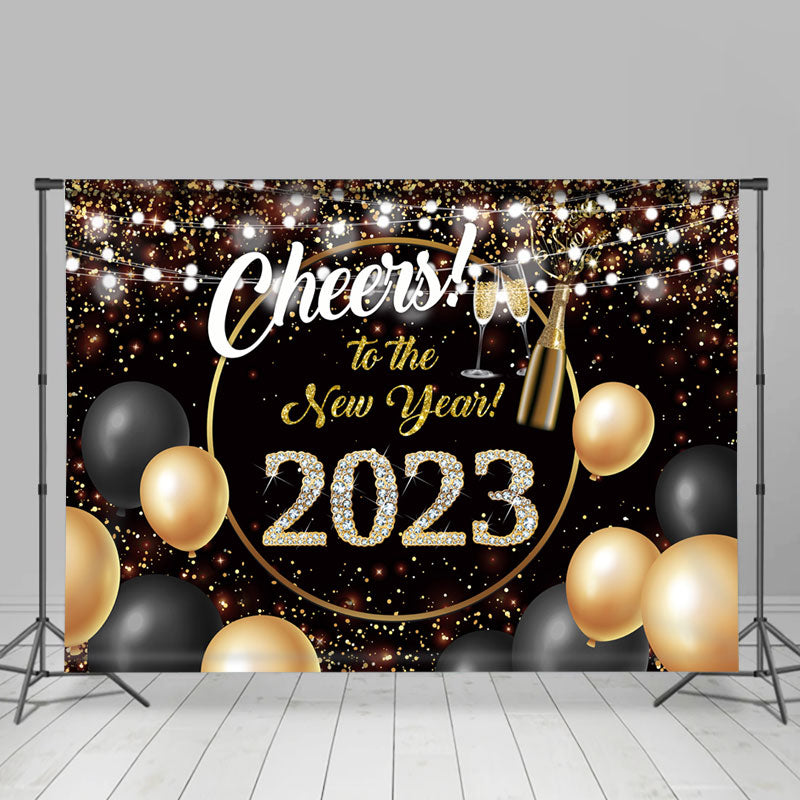 Lofaris UK Cheers To The New Year 2023 Balloon Holiday Backdrop