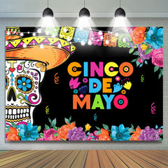 Lofaris Cinco De Mayo Cacti Skeleton Backdrops For Party