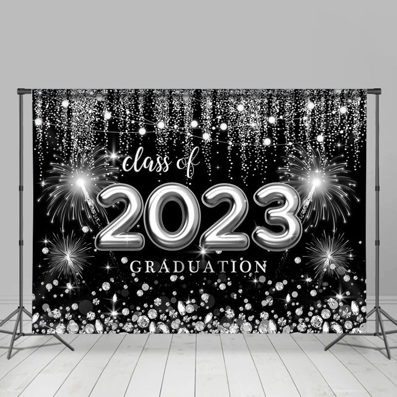 Lofaris Class Of 2023 Spark Bokeh Graduation Party Backdrop