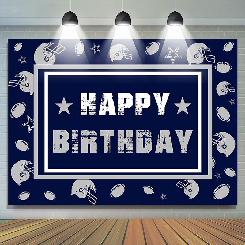 Lofaris Cowboy All-Star Theme Happy Birthday Backdrop For Boy