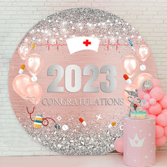 Lofaris Diamond Balloon 2023 Round Nurses Graduation Backdrop