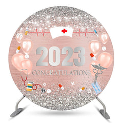 Lofaris Diamond Balloon 2023 Round Nurses Graduation Backdrop