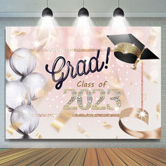 Lofaris Diamond Glitter 2023 Girls Graduation Party Backdrop