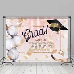 Lofaris Diamond Glitter 2023 Girls Graduation Party Backdrop