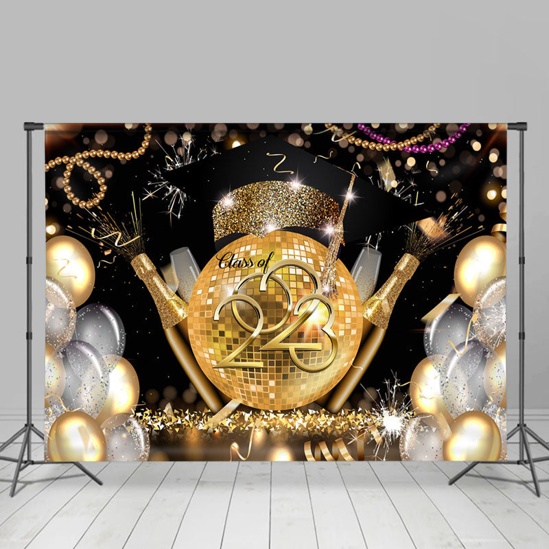 Lofaris Disco Dance Balloon Carnival Class Of 2023 Backdrop