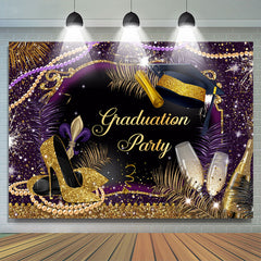 Lofaris Disco Dance Fiesta Glitter Graduation Party Backdrop