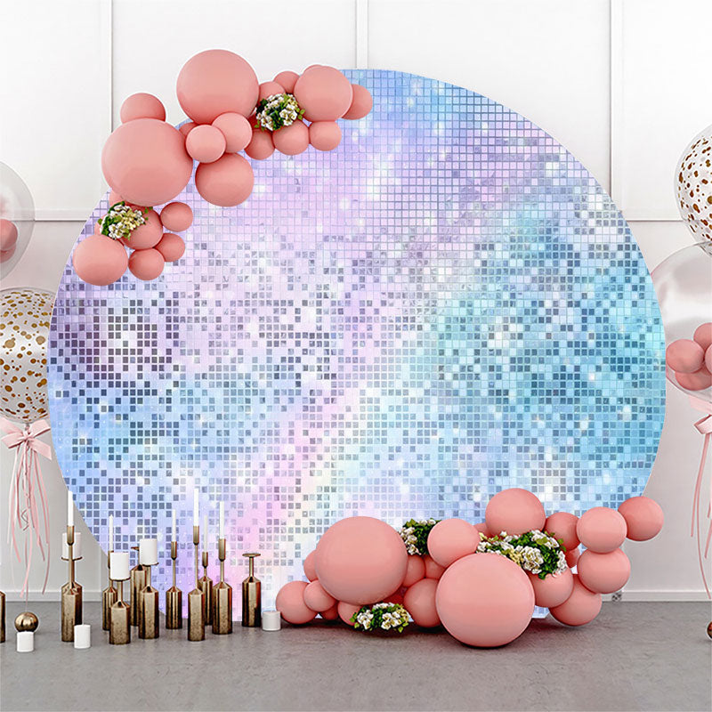 Lofaris Dreamy Purple Lavender Round Birthday Party Backdrop