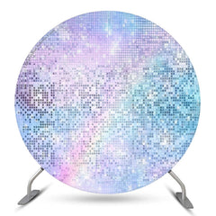 Lofaris Dreamy Purple Lavender Round Birthday Party Backdrop