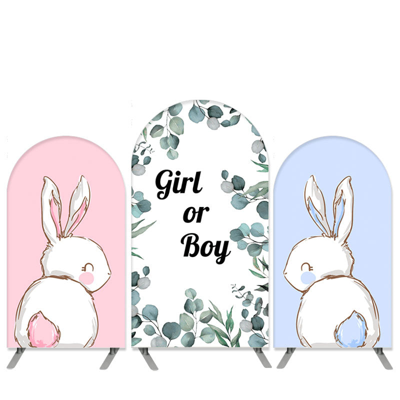 Lofaris Easter Theme Rabbit Arch Backdrop Kit for Baby Shower